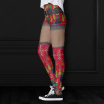 Lelijke trui korte rok dij hoog | Donkere huid Leggings<br><div class="desc">Leuk kerst ontwerp met korte broek / rok elf look in de nordic lelijke trui met dijen hoge laars topjes voor sexy look en conservatief gevoel. Voor andere kleuren of bijpassende producten,  bezoek de JustFharryn Zazzle winkel,  of neem contact op met de ontwerper,  c/o Fharryn@yahoo.com Alle rechten voorbehouden. #zazzlemade</div>