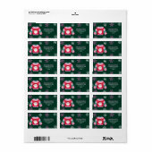 Lelijke trui met kerstman en sneeuwvlokken etiket (Full Sheet)