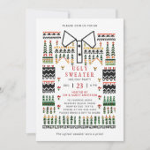 Lelijke trui Modern Scandinavisch kerstfeest Kaart (Voorkant)