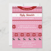 Lelijke trui Modern vakantiefeest Kaart (Voorkant)