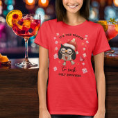 Lelijke Trui mooie Uil Rood T-Shirt