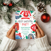 Lelijke trui Party Invitation Sjabloon Kaart