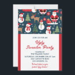Lelijke trui party uitnodiging bomen Snowman<br><div class="desc">Maak kennis met Ugly Sweater Spectacular: Uitnodigingen die Sleigh! ♦❄️ Maak je klaar om de feestvreugde te verspreiden met onze Ugly Sweater Party Invitations—een heerlijke mix van zakelijke elegantie en winterse grillen! 👔 Waarom kiezen voor onze lelijke sweater party uitnodiging? ⛄ NL Schattig Winterbanner: Bovenaan siert een charmant motief van...</div>