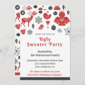 Lelijke trui Party uitnodiging business cute (Voorkant / Achterkant)