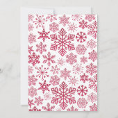 Lelijke trui party uitnodiging Business Sneeuwvlok (Achterkant)
