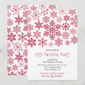 Lelijke trui party uitnodiging Business Sneeuwvlok (Voorkant / Achterkant)