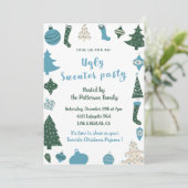 Lelijke trui party uitnodiging modern (Staand voorkant)