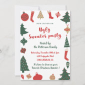 Lelijke trui party uitnodiging plezier (Voorkant)