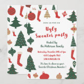 Lelijke trui party uitnodiging plezier (Voorkant / Achterkant)