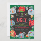 Lelijke trui Party uitnodiging - Verjaardagsfeest (Voorkant)