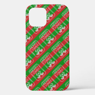 Lelijke trui patroon jingle bells Merry Xmas garen Case-Mate iPhone Case