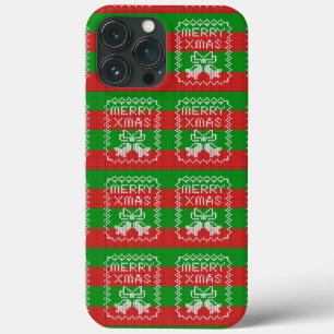 Lelijke trui patroon jingle bells Merry Xmas garen Case-Mate iPhone Case