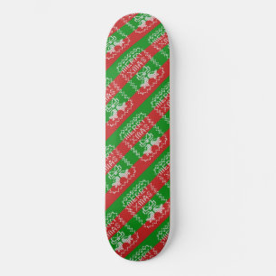 Lelijke trui patroon jingle bells Merry Xmas garen Persoonlijk Skateboard