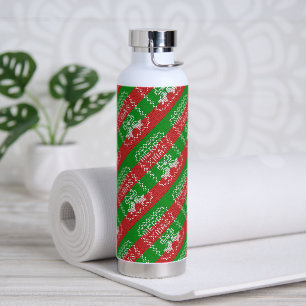 Lelijke trui patroon jingle bells Merry Xmas garen Waterfles