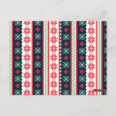 Lelijke trui patroon kerst party uitnodiging (Achterkant)