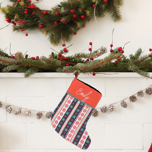 Lelijke trui patroon Leuke vrolijke kerst Grote Kerstsok