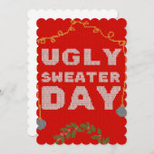 Lelijke trui rode poster kaart (Voorkant / Achterkant)