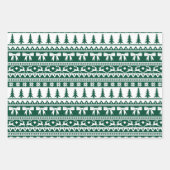 Lelijke trui Roze, Rode en Groene Kerstmis Inpakpapier Vel (Voorkant)