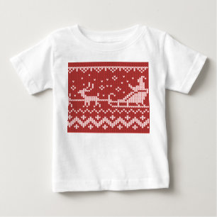 Lelijke trui Santa Claus slee en rendieren