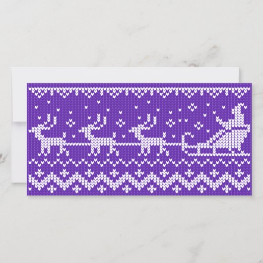 Lelijke trui Santa Claus slee en rendieren (Voorkant)