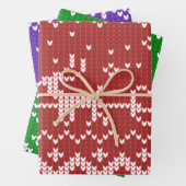 Lelijke trui Santa Claus slee en rendieren Inpakpapier Vel (In situ)