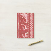 Lelijke trui Santa Claus slee en rendieren Post-it® Notes (Op bureau)