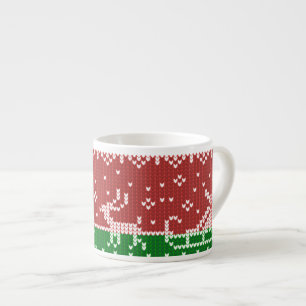 Lelijke trui Sint Claus slee en rendieren Espresso Kop
