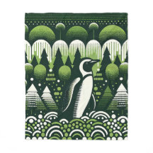 Lelijke trui stijl kerst pinguïn in donkere Limoen