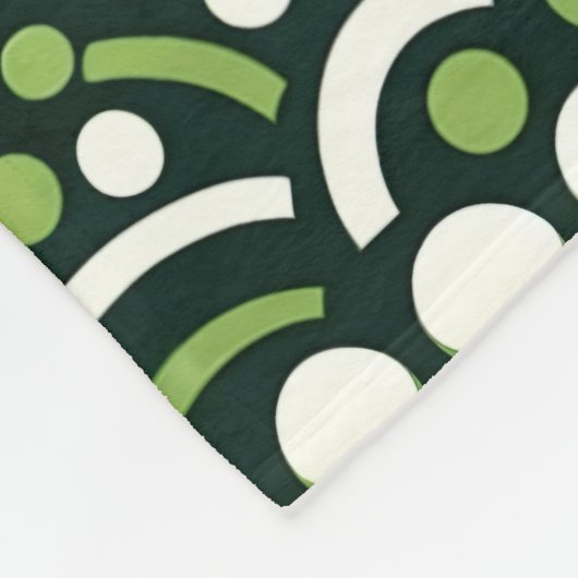 Lelijke trui stijl kerst pinguïn in donkere Limoen Fleece Deken (Hoek)