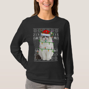 Lelijke trui stijl Kerstmis lichten Sinterklaas Ra T-shirt