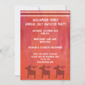 Lelijke trui Tijd om te feesten Familie Rode Water Kaart (Achterkant)