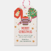 Lelijke trui, vakantie cadeau Labels Cadeaulabel (Voorkant)