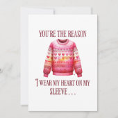 Lelijke trui Valentijnse Kaart (Voorkant)