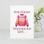 Lelijke trui Valentijnse Kaart (Staand voorkant)