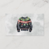 Lelijke trui wedstrijd stemmen Kaarten Contactkaartje (Achterkant)