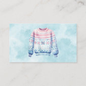 Lelijke trui wedstrijd stemmen Kaarten Contactkaartje (Achterkant)