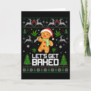 Lelijke trui wiet kerst Kerstmis Kaart