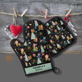 Lelijke trui Woodland Dieren Ovenwant & Pannenlap Set