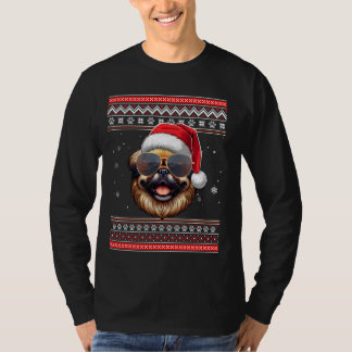 Lelijke Trui X-mas Santa Pekingese Hond Kerstmis T-shirt