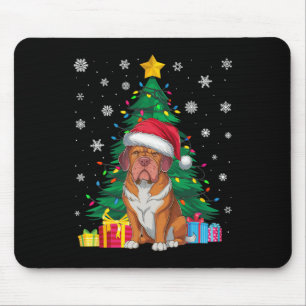Lelijke Trui Xmas Tree Light Dogue De Bordeaux Hon Muismat