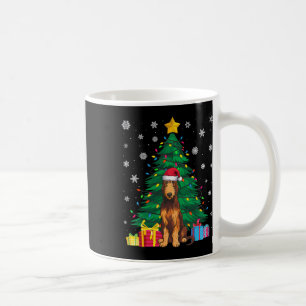 Lelijke Trui Xmas Tree Lights Ierse Wolfshond Hond Koffiemok