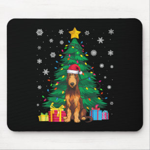Lelijke Trui Xmas Tree Lights Ierse Wolfshond Hond Muismat