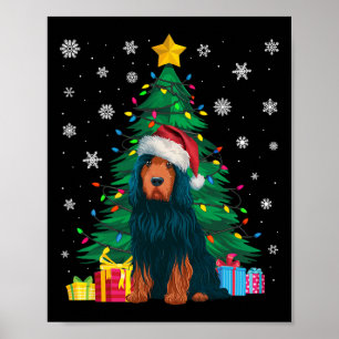 Lelijke Trui Xmas Tree Lights Portugese Waterhond Poster