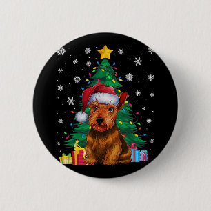 Lelijke Trui Xmas Tree Lights Schotse Terriër Hond Ronde Button 5,7 Cm