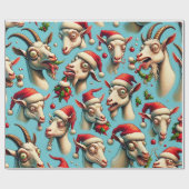 Lelijke vakantie geit inpakpapier (Vlak)