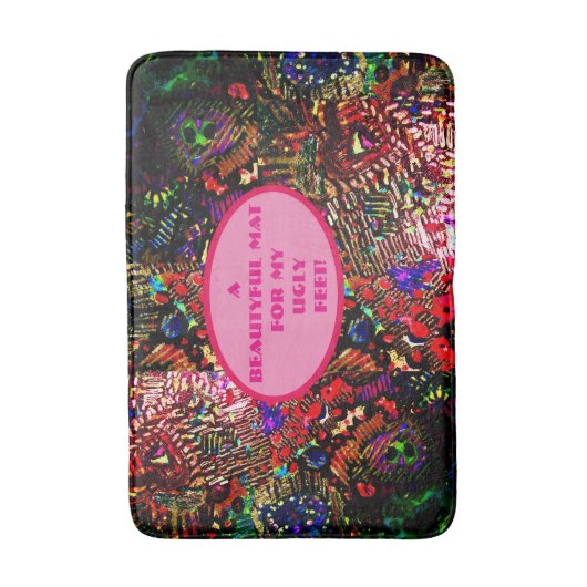 Lelijke voetbadmat badmat (Voorkant Verticaal)