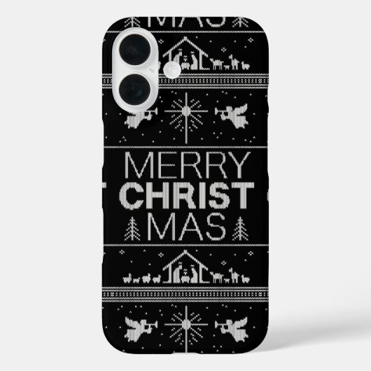 Lelijke vrolijke kersttrui Elegant Christelijk Case-Mate iPhone Case (Achterkant)