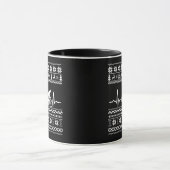 Lelijke vrolijke kersttrui op de fiets mok (Midden)