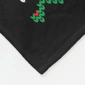 Lelijke vrolijke kersttrui verpleegster fleece deken (Hoek)