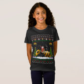 Lelijke wesp Xmas Gift Santa Riding Wesp Kerstmis T-shirt (Voorkant volledig)